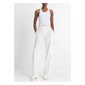 Vince Linen-Blend High-Rise Pull-On Pant $348 Size Medium